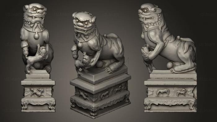 3D model Lion Statue (STL)